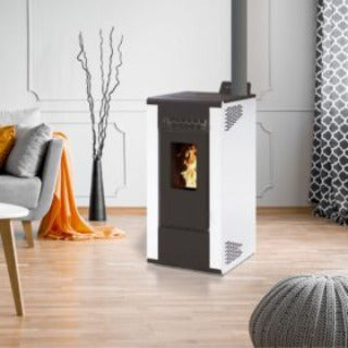 Poêle à granulés BELLEZA CARINO 9 kW Blanc