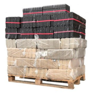 Palette Mixte de briquettes de bois Pinikay + briquettes de lignite (930Kg)